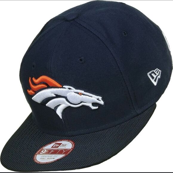Men's NFL Denver Broncos Basic 9FIFTY Original Fit Snapback Orange Navy One Size - Picture 1 of 8